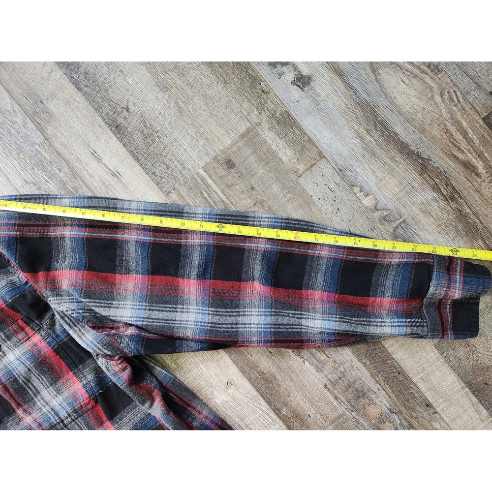 Duluth Trading Co. Plaid Flannel Shirt Men's XL Long Sleeve Relaxed Fit - Picture 6 of 7